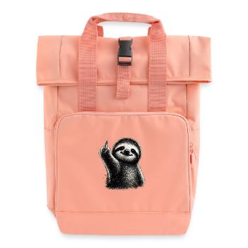 Majeur Paresseux Vilain - Sac à dos Roll Top à deux anses - rose liberty - Devant
