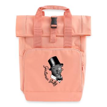 Herr Staffy - Rolltop Rucksack mit zwei Griffen - Chintzrosa - Vorne