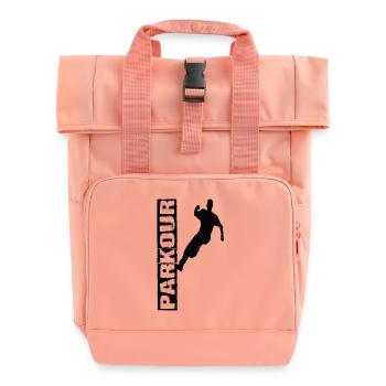 Parkour - Roll Top Backpack with Two Handles - chintz rose - Front