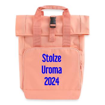 Fière arrière-grand-mère 2024 - Sac à dos Roll Top à deux anses - rose liberty - Devant
