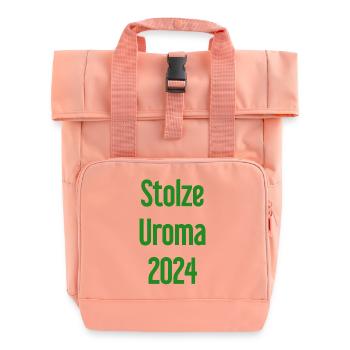 Fière arrière-grand-mère 2024 - Sac à dos Roll Top à deux anses - rose liberty - Devant