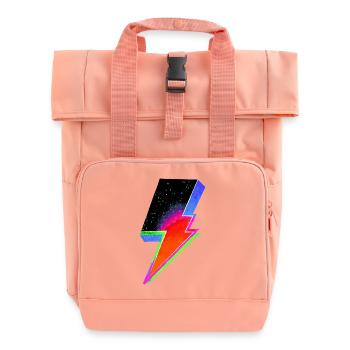 Tonnerre au néon électrique - Sac à dos Roll Top à deux anses - rose liberty - Devant