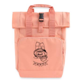 Junggesellinnenabschied und Verlobung Design - Rolltop Rucksack mit zwei Griffen - Chintzrosa - Vorne