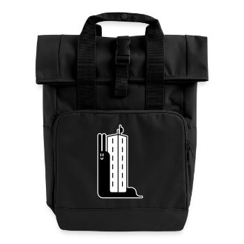 Escargot de bloc - Sac à dos Roll Top à deux anses - noir - Devant
