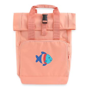 Poisson rayé - Sac à dos Roll Top à deux anses - rose liberty - Devant
