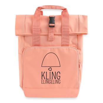 Klingelingeling - Rolltop Rucksack mit zwei Griffen - Chintzrosa - Vorne
