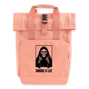La Faucheuse - à propos du tabagisme - Sac à dos Roll Top à deux anses - rose liberty - Devant