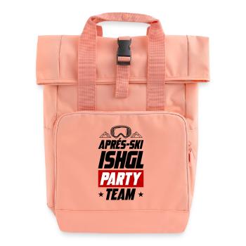 Après Ski Ishgl Party Team - Roll Top Backpack with Two Handles - chintz rose - Front