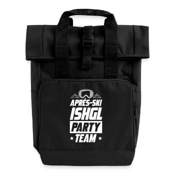 Après Ski Ishgl Party Team - Roll Top Backpack with Two Handles - black - Front