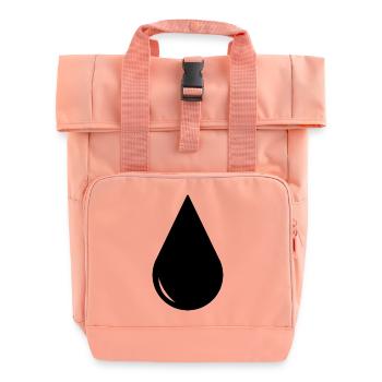 drop - Roll Top Backpack with Two Handles - chintz rose - Front