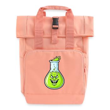 Grinsender Grüner Trank - Rolltop Rucksack mit zwei Griffen - Chintzrosa - Vorne