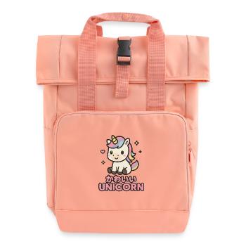 Licorne Pastel Kawaii - Sac à dos Roll Top à deux anses - rose liberty - Devant