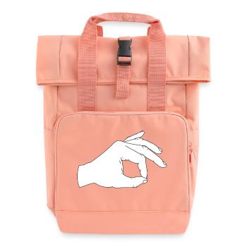Jetez un coup d’œil à l’intérieur - Sac à dos Roll Top à deux anses - rose liberty - Devant