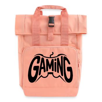 Jeux - Logo de manette cool - Sac à dos Roll Top à deux anses - rose liberty - Devant