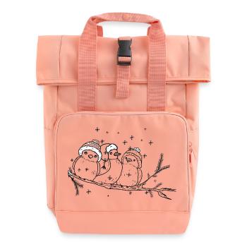 Drei Voegel - Rolltop Rucksack mit zwei Griffen - Chintzrosa - Vorne