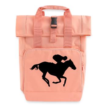 Reiten - Rolltop Rucksack mit zwei Griffen - Chintzrosa - Vorne