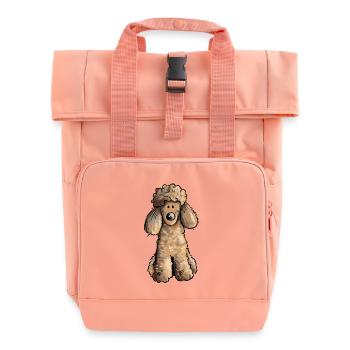 Süßer Pudel - Rolltop Rucksack mit zwei Griffen - Chintzrosa - Vorne