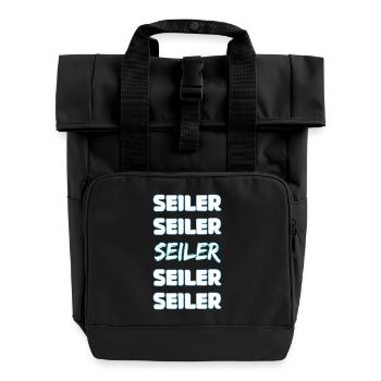 Job Rope Maker - Roll Top Backpack with Two Handles - black - Front