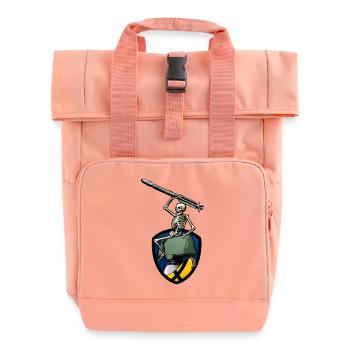 Irish Tea - Roll Top Backpack with Two Handles - chintz rose - Front