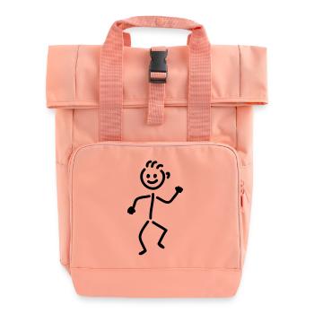 hommes de danse - Sac à dos Roll Top à deux anses - rose liberty - Devant