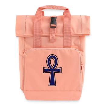 Ankh Cross__V002 - Sac à dos Roll Top à deux anses - rose liberty - Devant