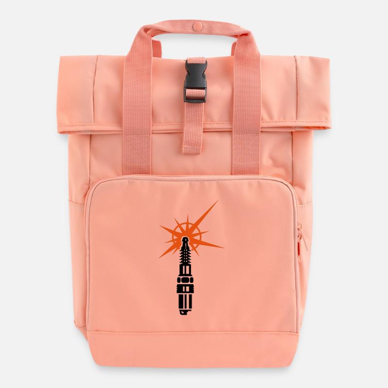 fiche de bougie / allumage (b, 2c) - Sac à dos Roll Top à deux anses - rose liberty