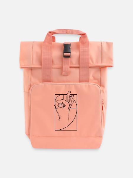 Gotcha-Troll - Rolltop Rucksack mit zwei Griffen - Chintzrosa