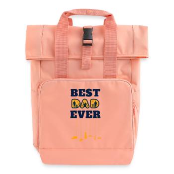 Meilleur papa de tous les temps - Sac à dos Roll Top à deux anses - rose liberty - Devant