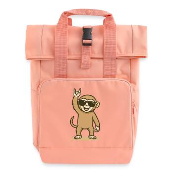 Rock'n'Swing Gibbon Baby - Rolltop Rucksack mit zwei Griffen - Chintzrosa - Vorne