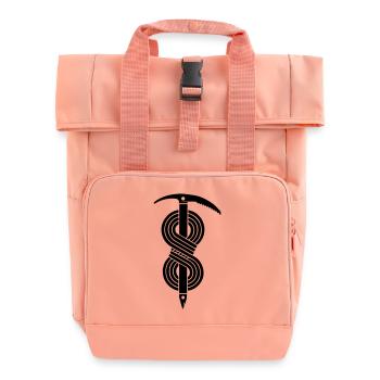 Eispickel Seil - Rolltop Rucksack mit zwei Griffen - Chintzrosa - Vorne