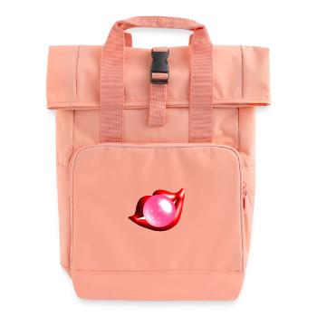 Kaugummiblase - Rolltop Rucksack mit zwei Griffen - Chintzrosa - Vorne