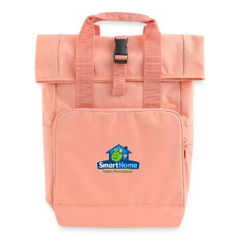 Maison intelligente sans soucis - Sac à dos Roll Top à deux anses - rose liberty - Devant