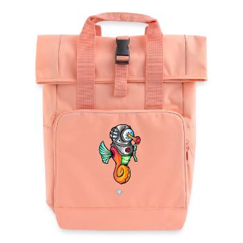 Hippo-Hoch - Rolltop Rucksack mit zwei Griffen - Chintzrosa - Vorne