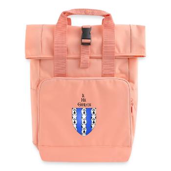 he ha gwilen / Ille et Vilaine - Roll Top Backpack with Two Handles - chintz rose - Front