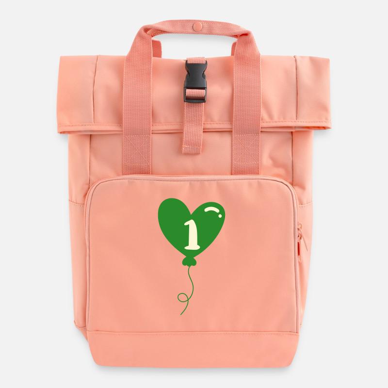 Endlich 1 - Rolltop Rucksack mit zwei Griffen - Chintzrosa