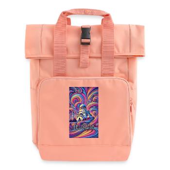 Belgrad Serbien Panorama Design - Rolltop Rucksack mit zwei Griffen - Chintzrosa - Vorne