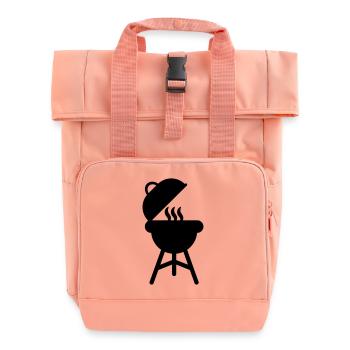 BBQ Grill Smoker - Rolltop Rucksack mit zwei Griffen - Chintzrosa - Vorne