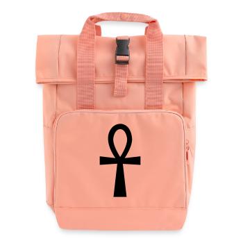 kreuz - Rolltop Rucksack mit zwei Griffen - Chintzrosa - Vorne