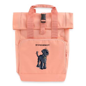 Süßer Riesenschnauzer - Rolltop Rucksack mit zwei Griffen - Chintzrosa - Vorne