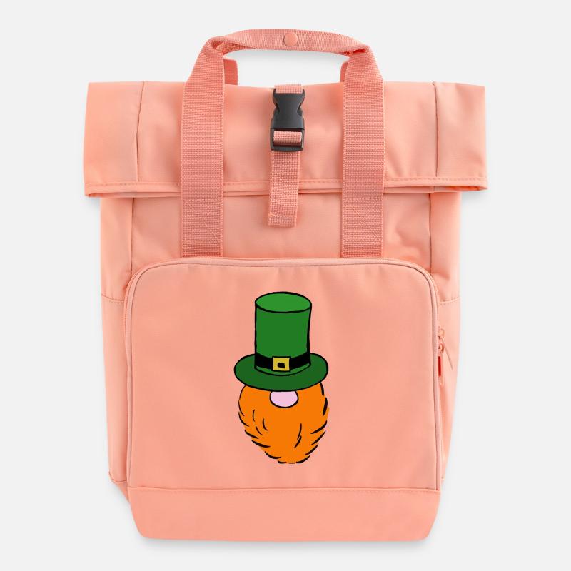 Chapeau de lutin vert - Sac à dos Roll Top à deux anses - rose liberty