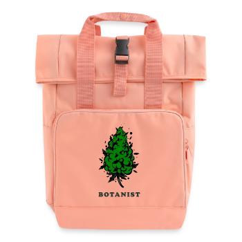 Botaniker. Bud Silhouette - Rolltop Rucksack mit zwei Griffen - Chintzrosa - Vorne