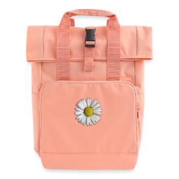Gänseblümchen - Blume - Rolltop Rucksack mit zwei Griffen - Chintzrosa - Vorne