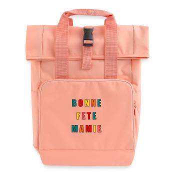 OMA. OMA. FEST - Rolltop Rucksack mit zwei Griffen - Chintzrosa - Vorne