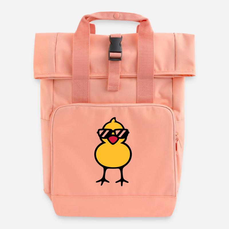 cool chick (rd) - Sac à dos Roll Top à deux anses - rose liberty
