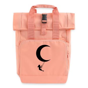 moon swing - Roll Top Backpack with Two Handles - chintz rose - Front