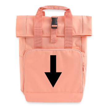 arrow - Roll Top Backpack with Two Handles - chintz rose - Front
