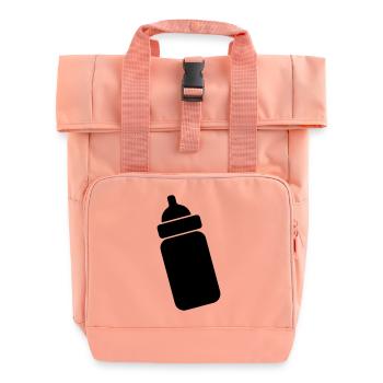 Image de teinte transparente du biberon - Sac à dos Roll Top à deux anses - rose liberty - Devant