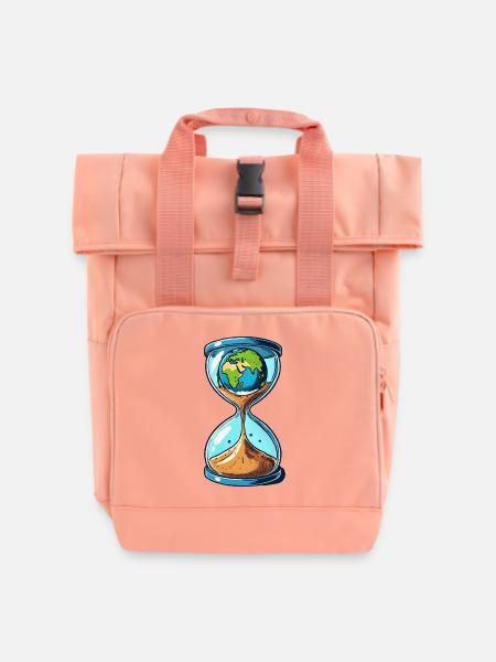 sanduhr welt - Rolltop Rucksack mit zwei Griffen - Chintzrosa