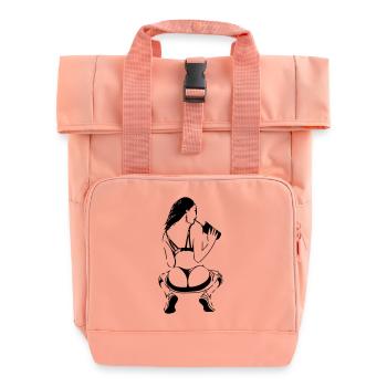 Lady Twerk - Rolltop Rucksack mit zwei Griffen - Chintzrosa - Vorne
