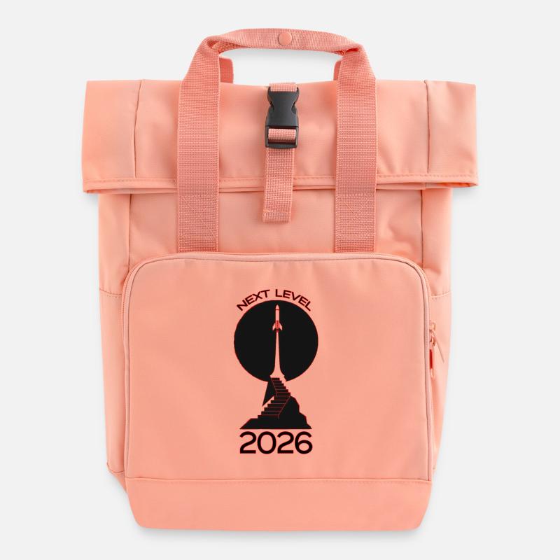 Next Level 2026 Rocket - Roll Top Backpack with Two Handles - chintz rose